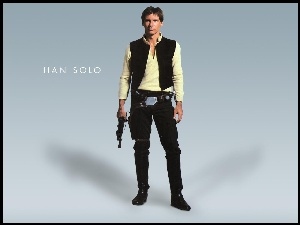 Star Wars, uzbrojony, Harrison Ford, stoi
