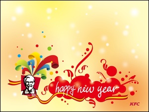 KFC, happy new year
