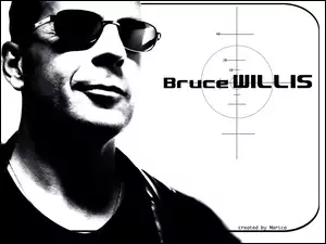 okulary, Bruce Willis, mężczyzna