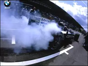 palenie opon, Formuła 1, BMW Sauber
