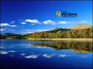 las, Windows Vista, pejzaż, microsoft, jezioro