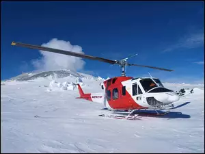 Helikopter, Zima, Bell, Góry