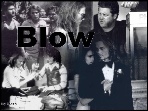postacie, Johnny Depp, napis, Blow
