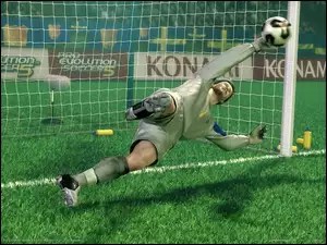 Pro Evolution Soccer 5, piłka, nożna, bramkarz, bramka