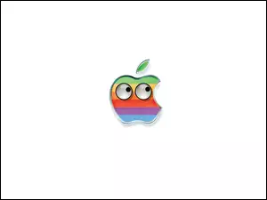 Kolorowe, Oczy, Logo, Apple