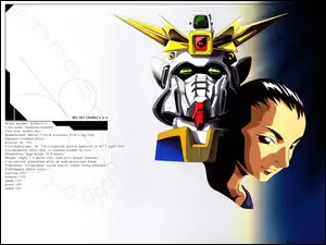 twarz, Gundam Wing, maska