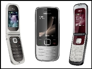 Nokia 7020, Otwarta, Srebrna, Czarna