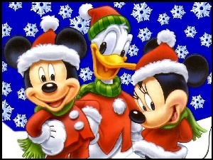 Święta, Kaczor Donald, Myszka Miki