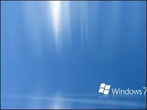 Windows 7, Tło, Niebieskie, Świetliste