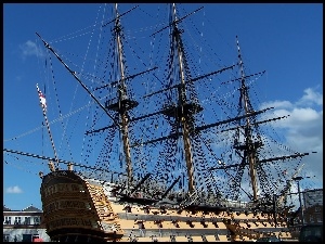 HMS Victory, Takielunek