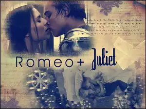 napisy, Romeo And Juliet, Claire Danes, Leonardo DiCaprio, pocałunek