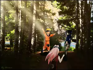 las, Naruto, ludzie