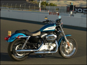 Niebieski, Harley Davidson Sportster XL1200R, Prawa, Strona