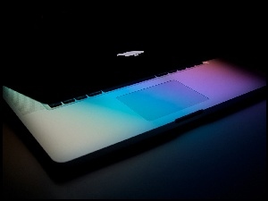 Pokrywa, Apple, Laptopa, Logo