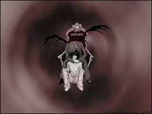 tron, Death Note, chłopak, skrzydła, śmierć