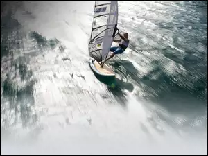 Deska, Windsurfing, Starboard, Ocean
