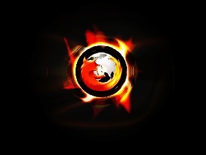 Firefox, Tło, Blask, Czarne