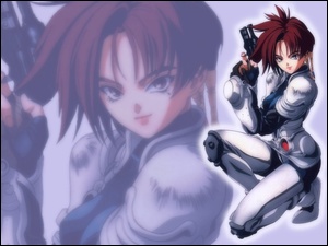 Manga Iria, gun, uniform, kobieta