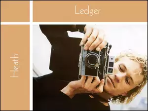 aparat, Heath Ledger, jasne włosy