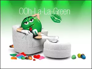 Fotel, M&M, Zielony