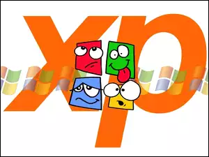 Buźki, Logo, XP, Pomarańczowe, Kolorowe
