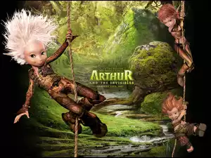 Artur I Minimki, postacie, liany, las