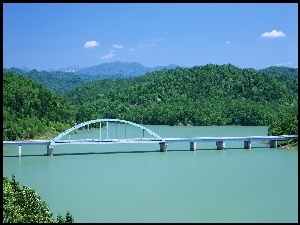 Zielone, Most, Wzgórza, Rzeka