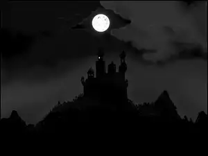 Księżyc, Zamek, Wzgórze
