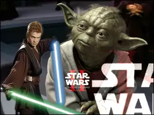 Star Wars, mistrz Yoda, chłopiec, lasery