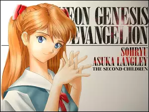 plakat, Neon Genesis Evangelion, dziewczyna
