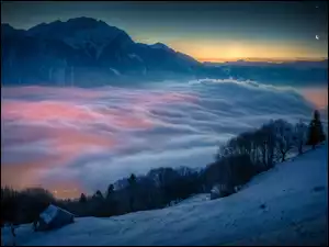 Szwajcaria, Chmury, Stok, Góry