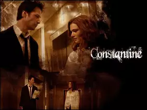 Constantine, drzwi, Rachel Weisz, Keanu Reeves