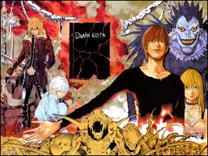 Death Note, potwory, książka, postacie