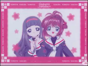 Cardcaptor Sakura, napisy, dziewczyny, ramka