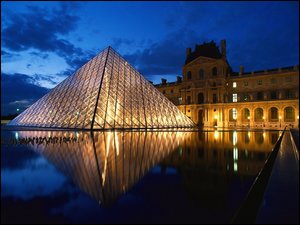 Louvre, Francja, Musée, Paryż, du