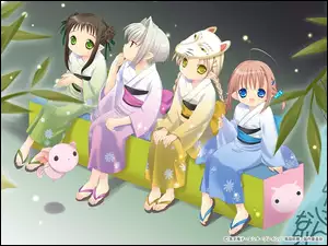 Bottle Fairy, kimona, kotek, dziewczyny