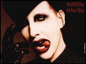 Rękawiczka, Marilyn Manson, Zęby, Język, Czarna