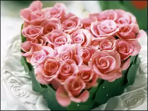 Serce, Miłość, Pączki, Róż