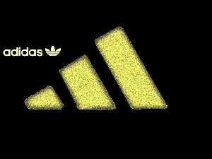 Logo, Paski, Adidas, Żółte