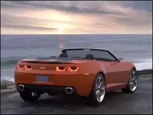 Kabriolet, Pomarańczowy, Chevrolet Camaro