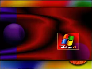 Logo, Windows XP, Kolorowe, Smugi