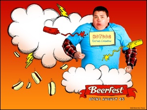 Beerfest, dog, gruby, hot