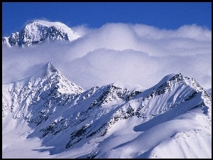 Alaska, Zima, Góry