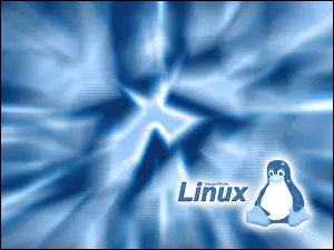 Tło, Linux, Niebieskie, Pingwin, Świetliste