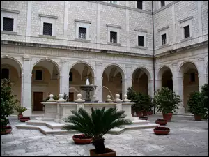 Fontanna, Włochy, Klasztor, Monte Casino