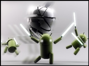 Apple, Android, Miecze