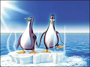Kra, Dwa, Linux, Pingwiny, Morze