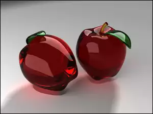 Jabłka, Czerwone, Szklane