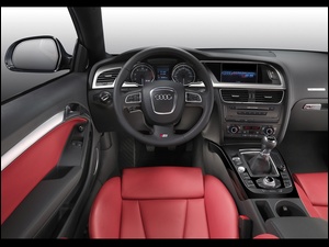 Skóry, Audi A5, Czerwone