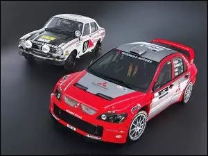 Mitsubishi Lancer WRC, Dwa, Samochody